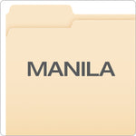 Pendaflex Recycled File Folder, 1/3-Cut Tab, Assorted, Letter Size, Manila, 100/Box (4210 1/3)