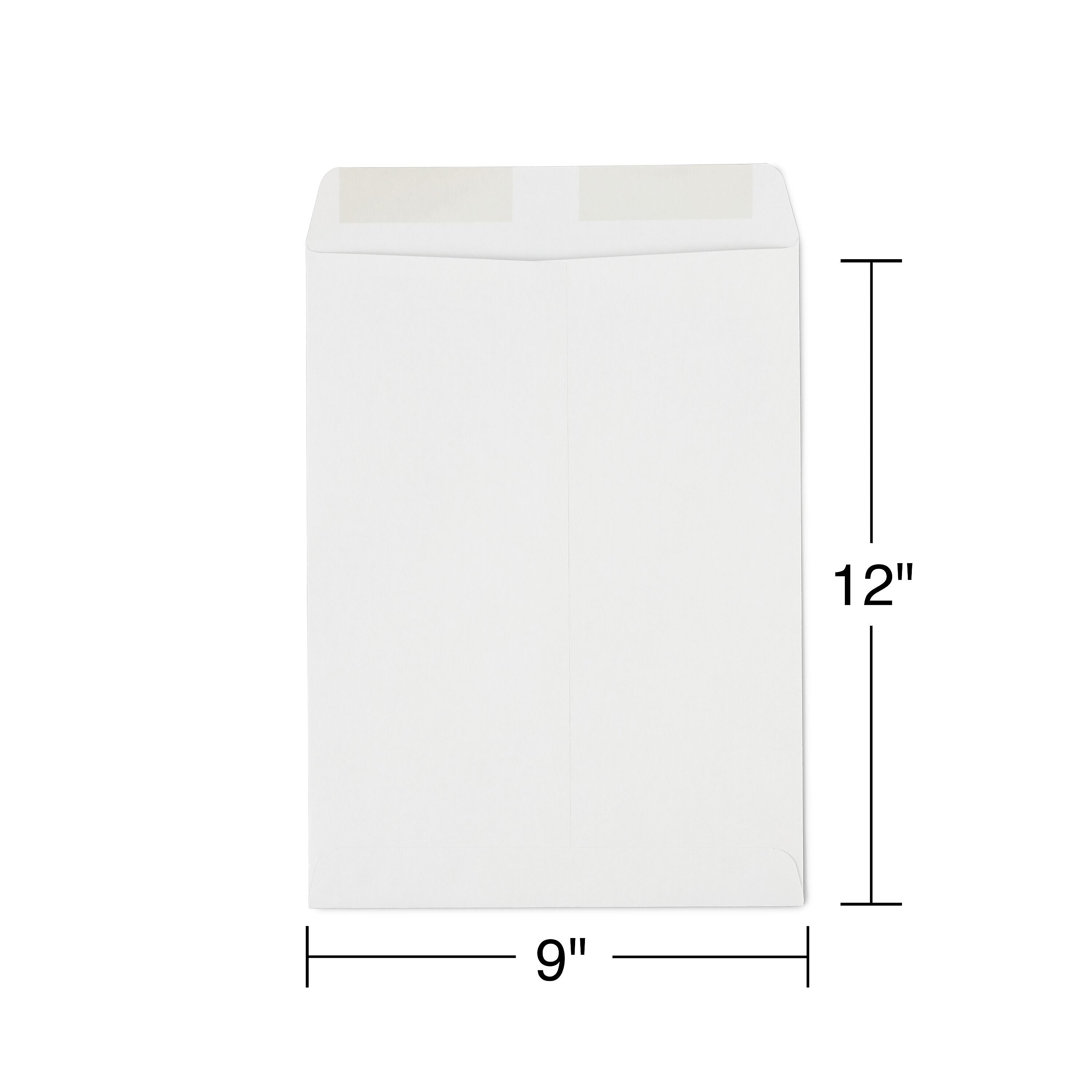 Staples Gummed Kraft Catalog Envelopes, 9" x 12", Gray, 100/Box (SPL381968)