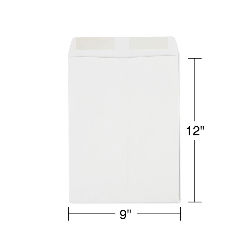 Staples Gummed Kraft Catalog Envelopes, 9" x 12", Gray, 100/Box (SPL381968)