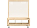 Flash Furniture Bright Beginnings 2-Person Art Station, 39.5", Brown Birch Plywood (MK-ME09050-GG)