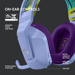 Logitech G Series G733 Wireless Over-the-Ear Gaming Headset, Lilac (981-000889)