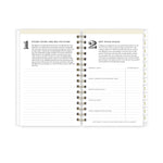Planning Calendar DD Rugby Stripe Navy Frosted PP 5x8 RY26 Daily/Mthly Safety Wirebound -