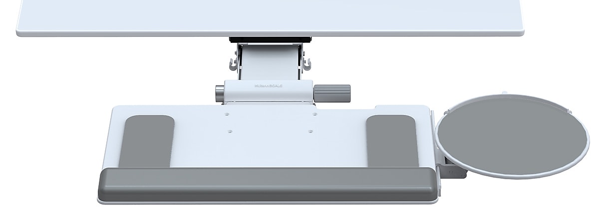 Humanscale 6G Keyboard and Mouse Tray, White  (6GW90090HG22)