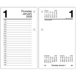 2026 AT-A-GLANCE 6" x 3.5" Daily Calendar Refill Pages, White/Black (E717R-50-26)