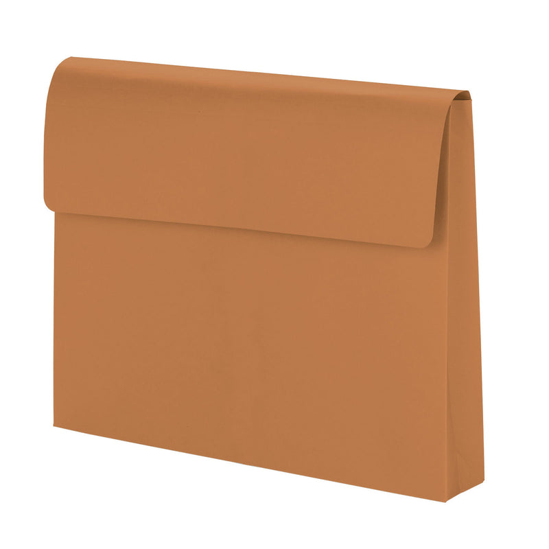 Smead 30% Recycled Heavy Duty File Pocket, 2" Expansion, Letter Size, Redrope, 50/Box (77142BX)