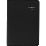 2026 AT-A-GLANCE 5" x 8" Daily Appointment Book Planner, Faux Leather Cover, Black (70-800-05-26)