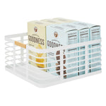 mDesign Steel Organizer, Matte White/Natural (25945)