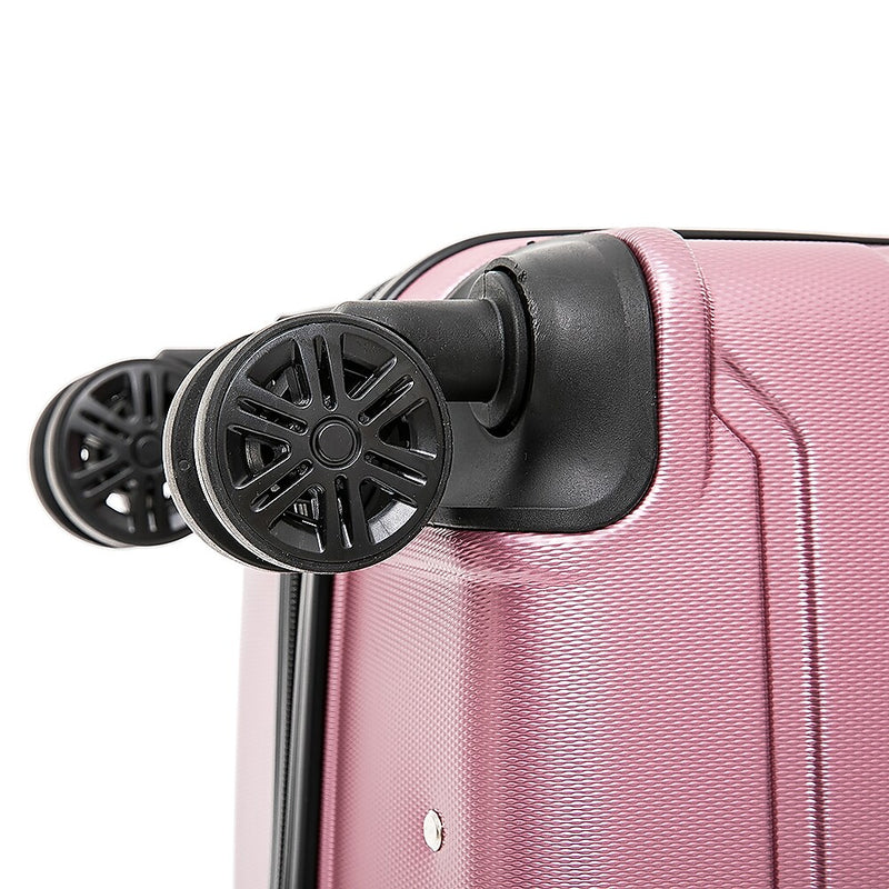 InUSA Trend 2-Piece Hardside Spinner Luggage Set, TSA Checkpoint Friendly, Rose Gold (IUTRE0SM-ROS)