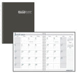 2025-2026 House of Doolittle 8.5" x 11" Academic Year Monthly Planner, Charcoal (226503-26)