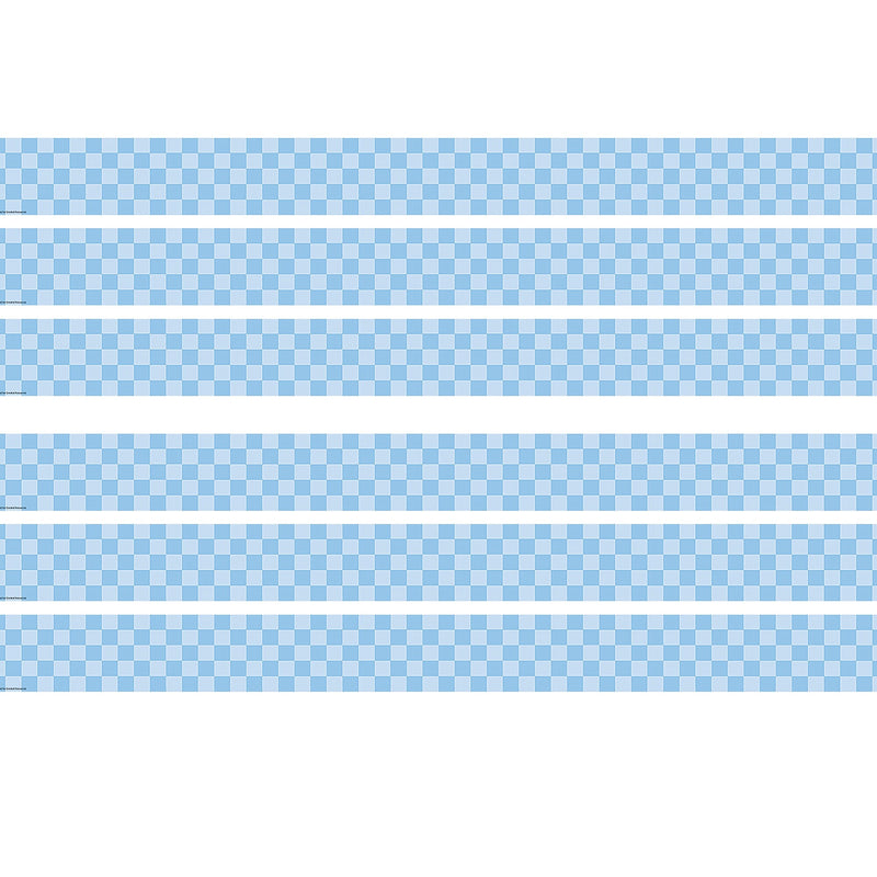 Teacher Created Resources Border Trim, 3" x 2.92', Checkers Scalloped, 12/Pack, 6 Packs/Bundle (TCR9318-6)
