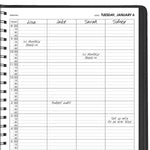 2026 AT-A-GLANCE 8" x 11" Calendar Year/Daily Appointment Book, Faux Leather Cover, Black (70-822-05-26)