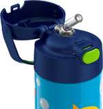 Thermos FUNtainer Baby Shark Stainless Steel Vacuum Insulated Water Bottle, 12 oz. (EAF4100BS6)