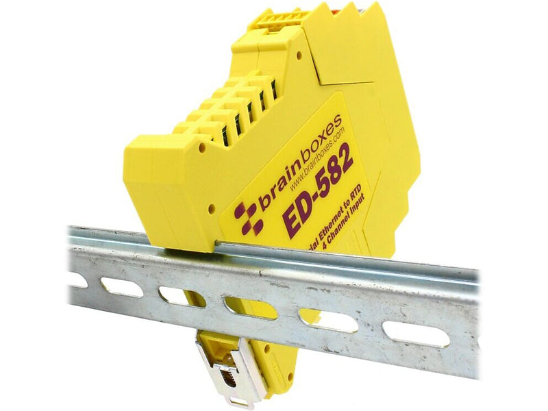 Brainboxes Ethernet to 4-Channel RTD Input, Yellow (ED-582)