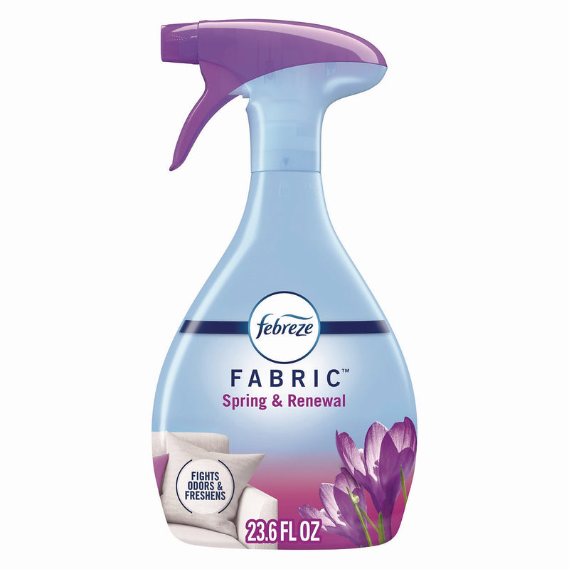 Febreze FABRIC Refresher/Odor Eliminator, Spring and Renewal, 23.6 oz Spray Bottle, 4/Carton