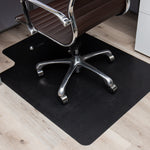 Mind Reader Hard Floor Chair Mat with Lip, 36" x 48'',Set of 2, Black (2OFFCMAT-BLK)