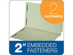 Pendaflex End Tab File Folder, Straight Cut, Right Position, Legal Size, Light Green, 25/Box (47715GW)