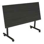 Regency Kobe 72"W x 30"D Foldable Training Room Table, Laminate, With Wheels, Ash Grey (MKFT7230AG)