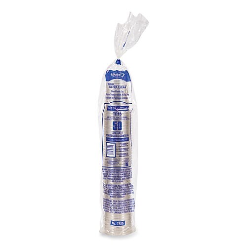 Dart Ultra Clear Cups, 16 oz, PET, 50/Bag, 20 Bags/Carton