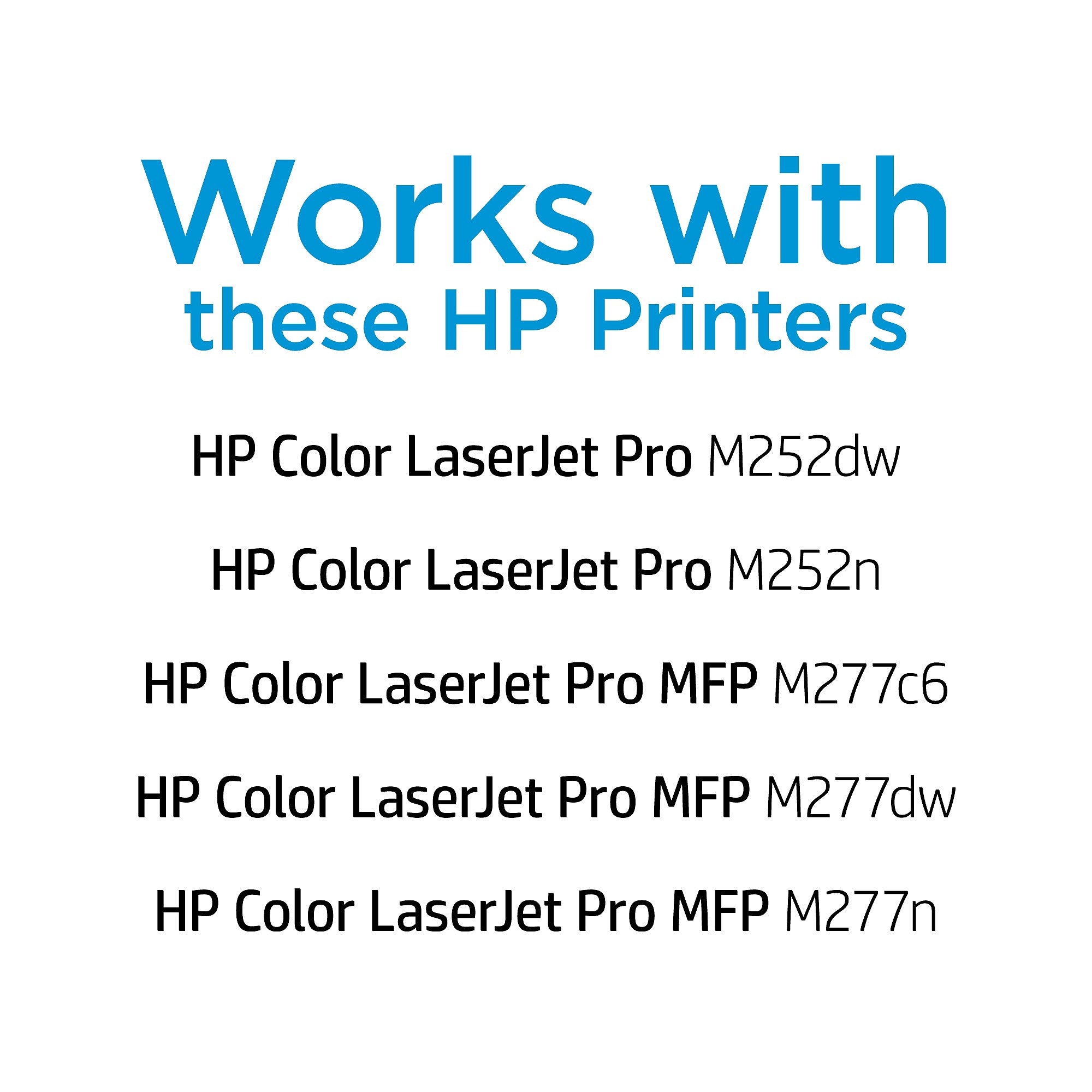 HP 201X Cyan High Yield Toner Cartridge, Prints Up to 2,300 pages (CF401X)