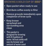 1850 Pioneer Blend Ground Coffee Fraction Pack, Medium Roast, 2.5 oz., 24/Carton (SMU21511)