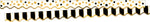 Barker Creek Double-Sided Scalloped Border, 36" x 2.25", Gold Bars, 26/Pack (BC3697)