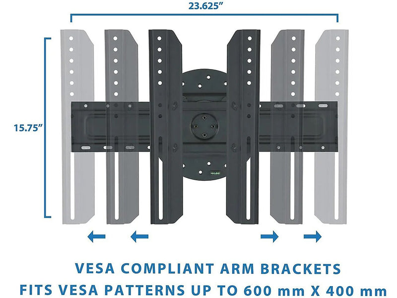 Mount-It! Full 360-Degree Rotation TV Mount, 110 lbs. Max. (MI-1246F)