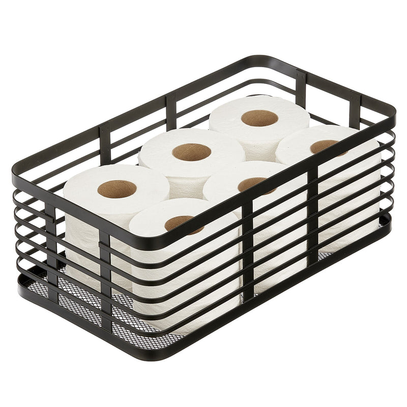 mDesign Steel Organizer, Matte Black (25938)
