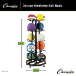 Champion Sports Deluxe Medicine Ball Rack