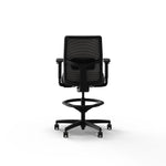 HON Ignition 2.0 Mesh/Vinyl Task Stool with Backrest and Footrest, Black/Basalt (HITSM.S1.A.H.IM.SX23.BL.SB.T)