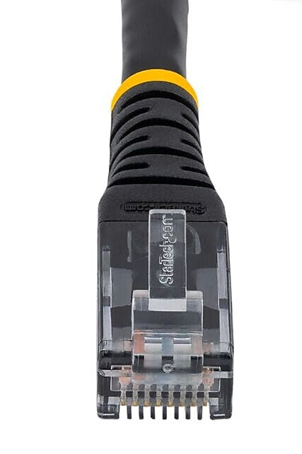 Startech 15' CAT-6 Ethernet Cable, 24 AWG, Black (C6PATCH15BK)