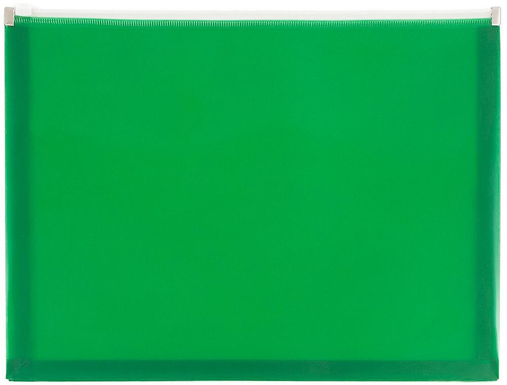 JAM Paper Premium Plastic Document File, 1 Pocket, Letter, Green, 3/Pack (218Z1grx3)