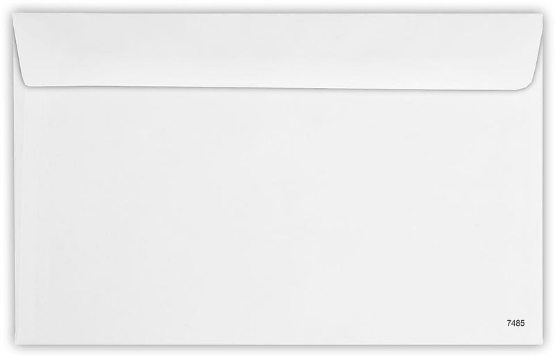JAM Paper Security Tinted Booklet Envelope 5 3/4" x 9 1/4", White, 50/Pack (7485-W2-50)