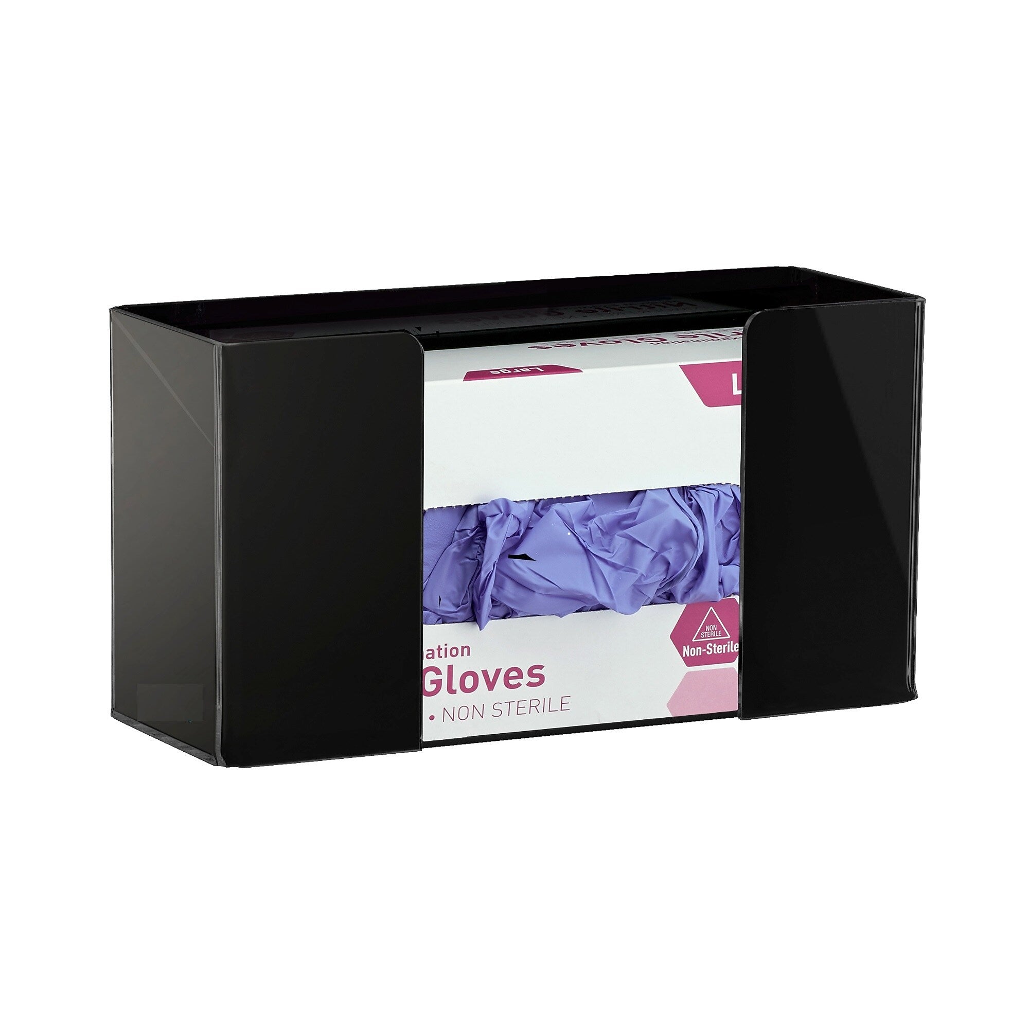 Viva Comfort Glove Dispenser, Black, 2/Pack (ADI902-01-BLK-MK-2PK)