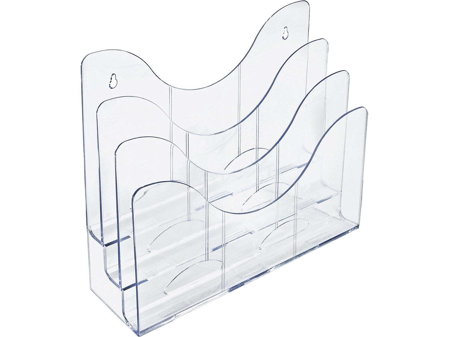 Azar Brochure Holder, Clear Plastic (250099)