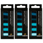 Rembrandt Soft Pastels Micro Sets, Cool Greens, 5/Set, 3 Sets/Bundle (RBX31820509-3)