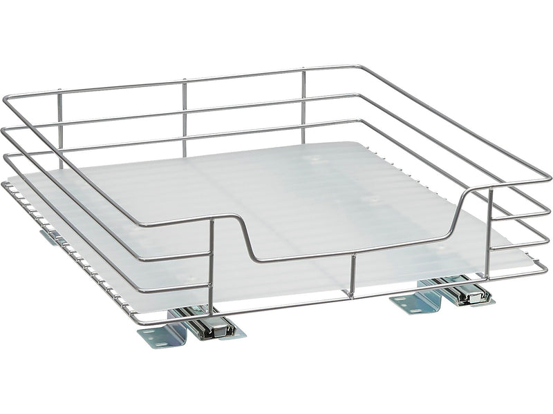 Household Essentials Glidez Steel Storage Organizer, Silver (25516-1)