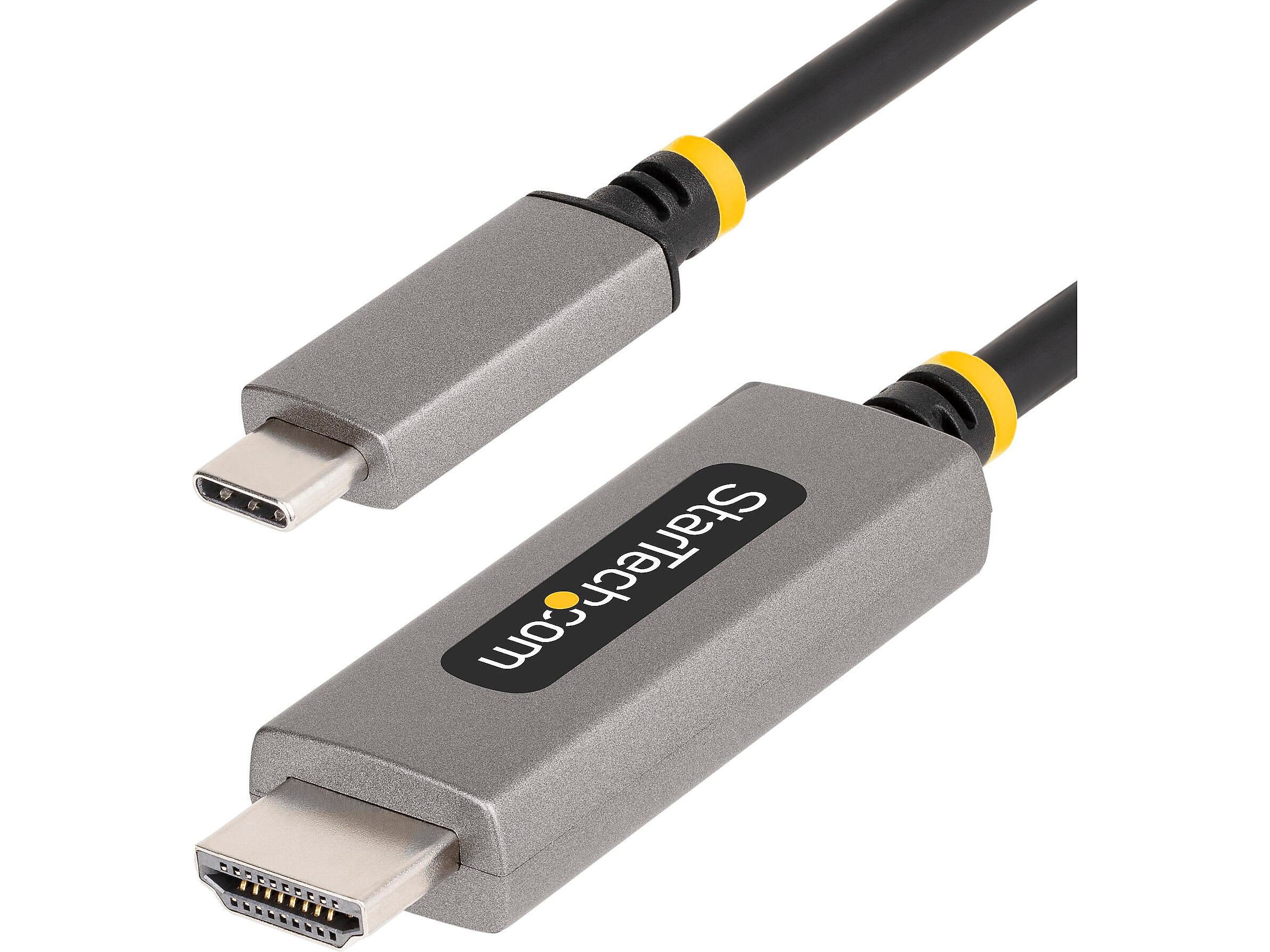 StarTech 10' USB-C to HDMI Video Adapter Cable, 8K 60Hz/4K 144Hz, Male to Male, Space-Gray, HDMI 2.1 (136B-USBC-HDMI213M)