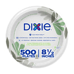 Dixie Pathways 8.5” Paper Plates, Multicolored, 500/Carton (UX9WS)