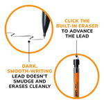 BIC Xtra Smooth Mechanical Pencils, 0.7mm, #2 Medium Lead, Dozen (90085/MP11)