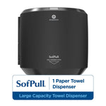 SofPull Centerpull Paper Towel Dispenser, Black (58201B)