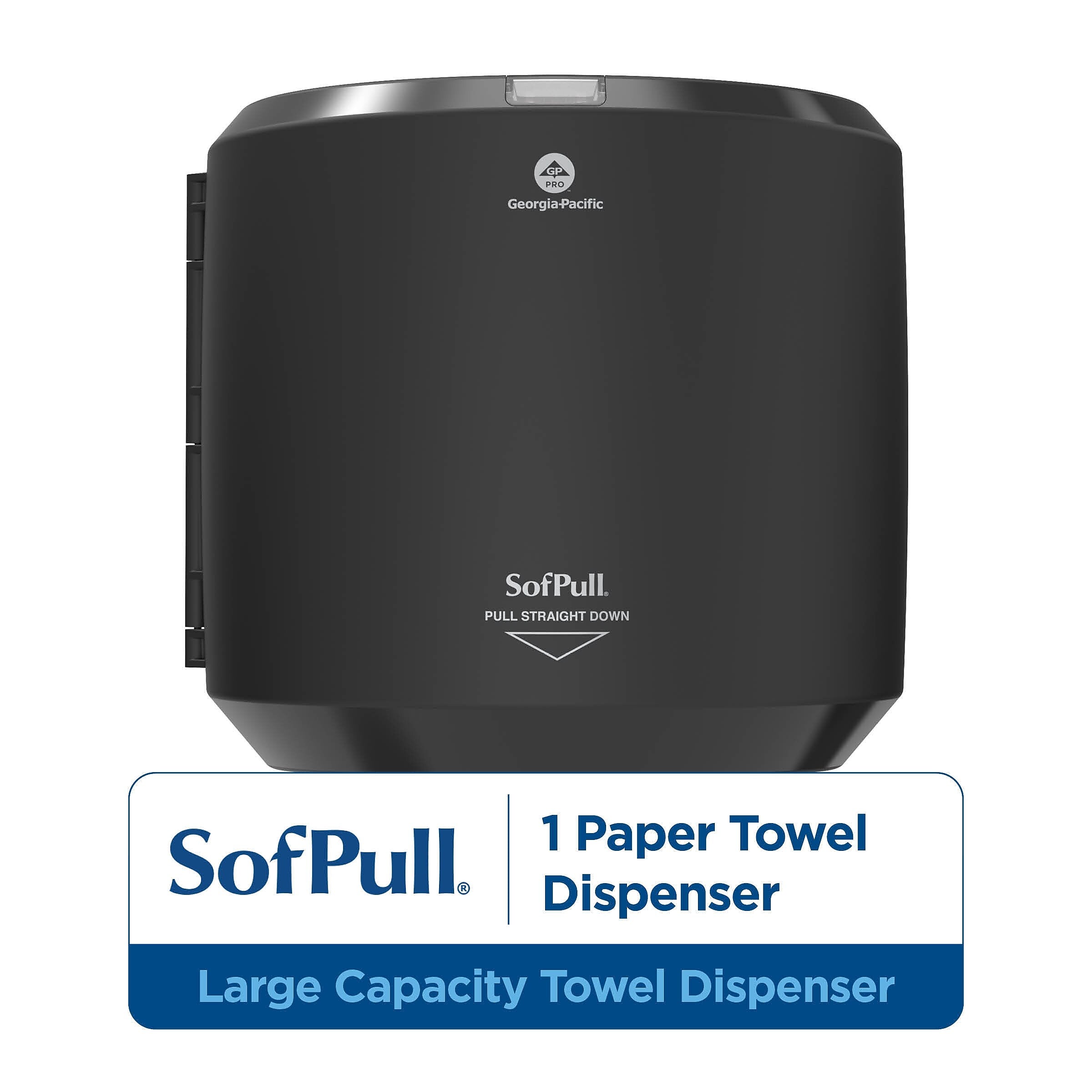 SofPull Centerpull Paper Towel Dispenser, Black (58201B)