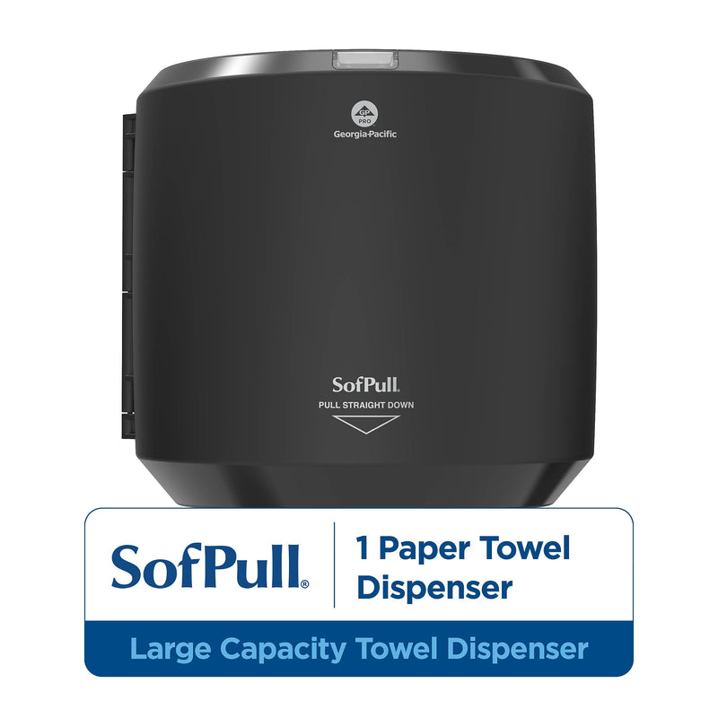 SofPull Centerpull Paper Towel Dispenser, Black (58201B)