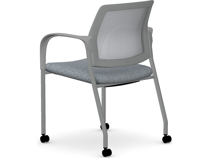HON Ignition Fabric/Mesh Multipurpose Stacking Chair, Basalt/Silver (HIGS6.F.H.IF.APX25.PR8T)
