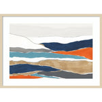 Amanti Art Orange Rolling Hills II by PI Studio Wood Framed Wall Art Print, 41" x 30" (A42675535439)