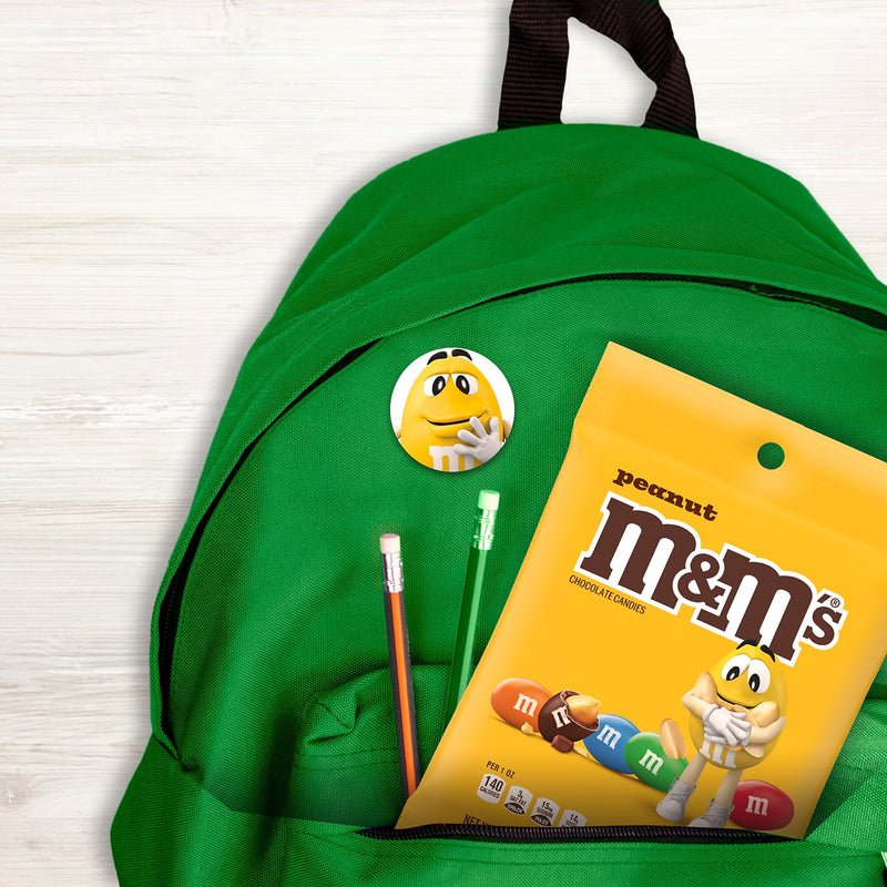 M&M's Peanut Milk Chocolate Pieces, 5.3 oz., 12/Carton (MMM01732)