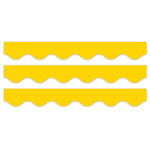 Creative Teaching Press Core Decor EZ Border, 3" x 2', Yellow Wavy, 24/Pack, 3 Packs/Bundle (CTP11065-3)