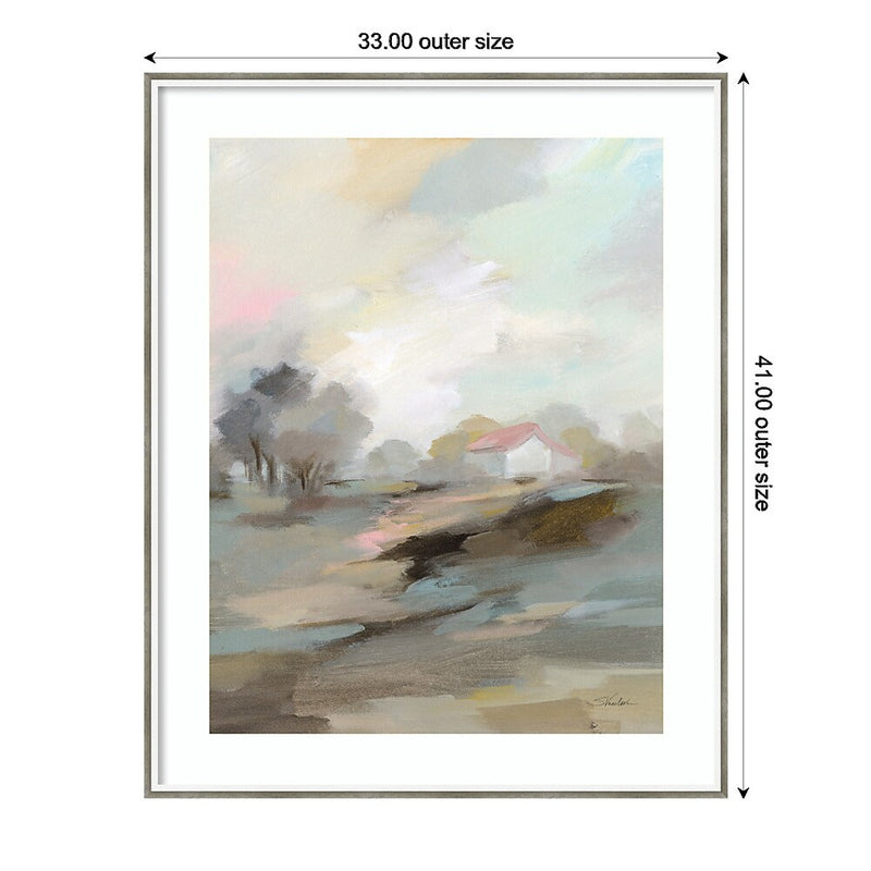 Amanti Art Farm in April by Silvia Vassileva Wood Framed Wall Art Print, 33" x 41" (A42677390637)