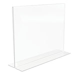 Staples Sign Holder, 11" x 8.5", Clear Plastic (ST16646/16646)