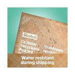 Scotch Curbside Recyclable Padded Mailer, #6, Bubble Cushion, Self-Adhesive Closure, 13.75 x 20, Natural Kraft, 50/Carton