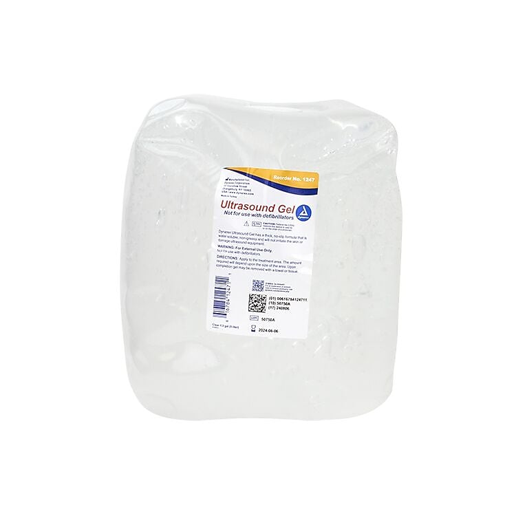 Dynarex Ultrasound Gel, 1.3 gal., Clear, 4/Carton (1247)